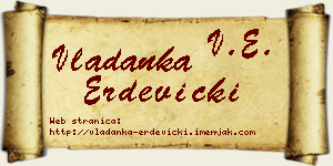 Vladanka Erdevički vizit kartica
